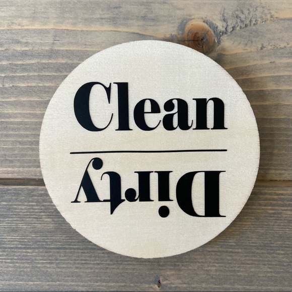 Farmhouse Rae Dunn Clean/Dirty Magnet for Kitchen - Picture 4 of 6